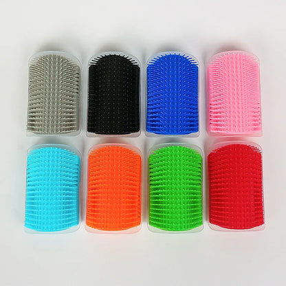 Cat Massage Tool Pet Hair Removal Massage Comb Wall Corner Self Cleaning Rubbing Brush Cats Toys Pet Beauty Supplies